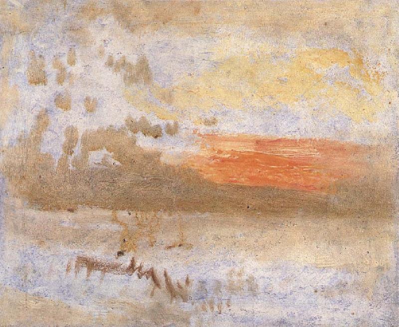 Joseph Mallord William Turner Sunset oil painting picture